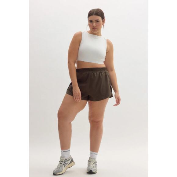 Girlfriend Collectives Trail Short Black Womens Size Large - Picture 1 of 6
